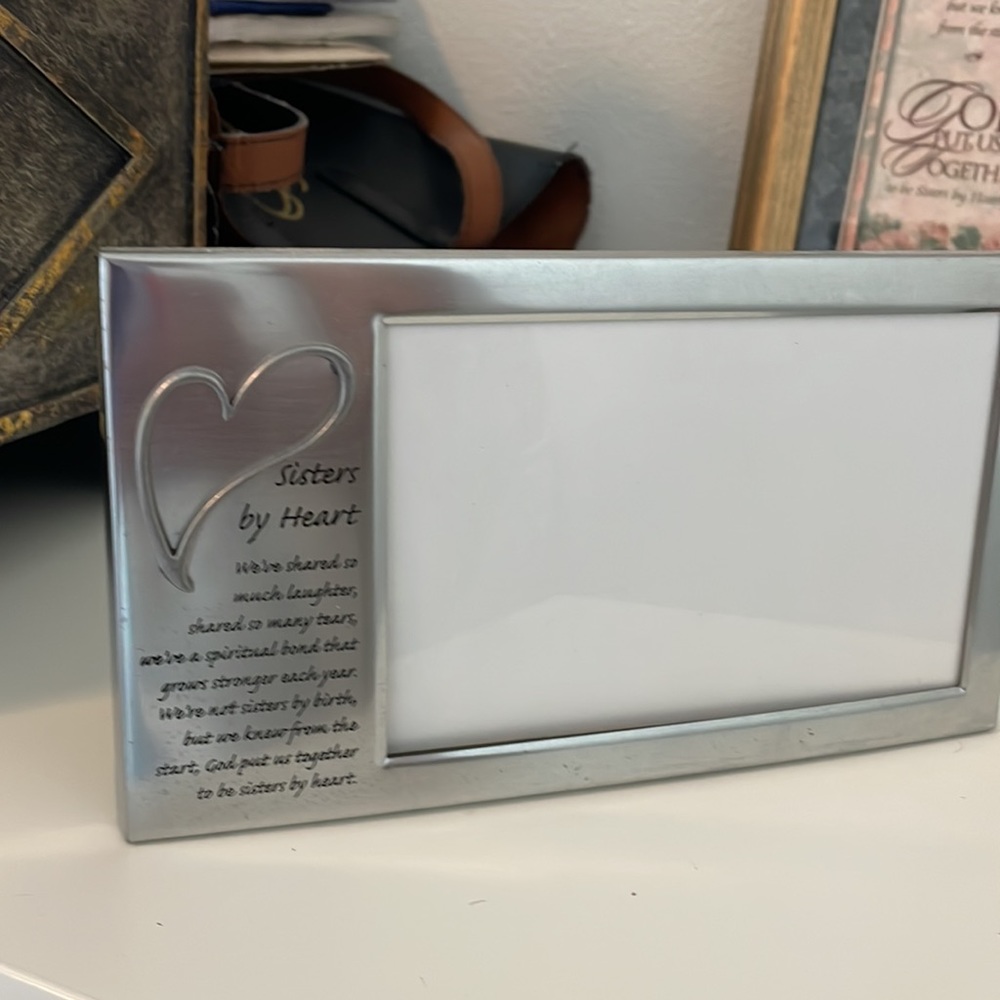 Sisters By Heart Silver Photo Frame 4x) picture